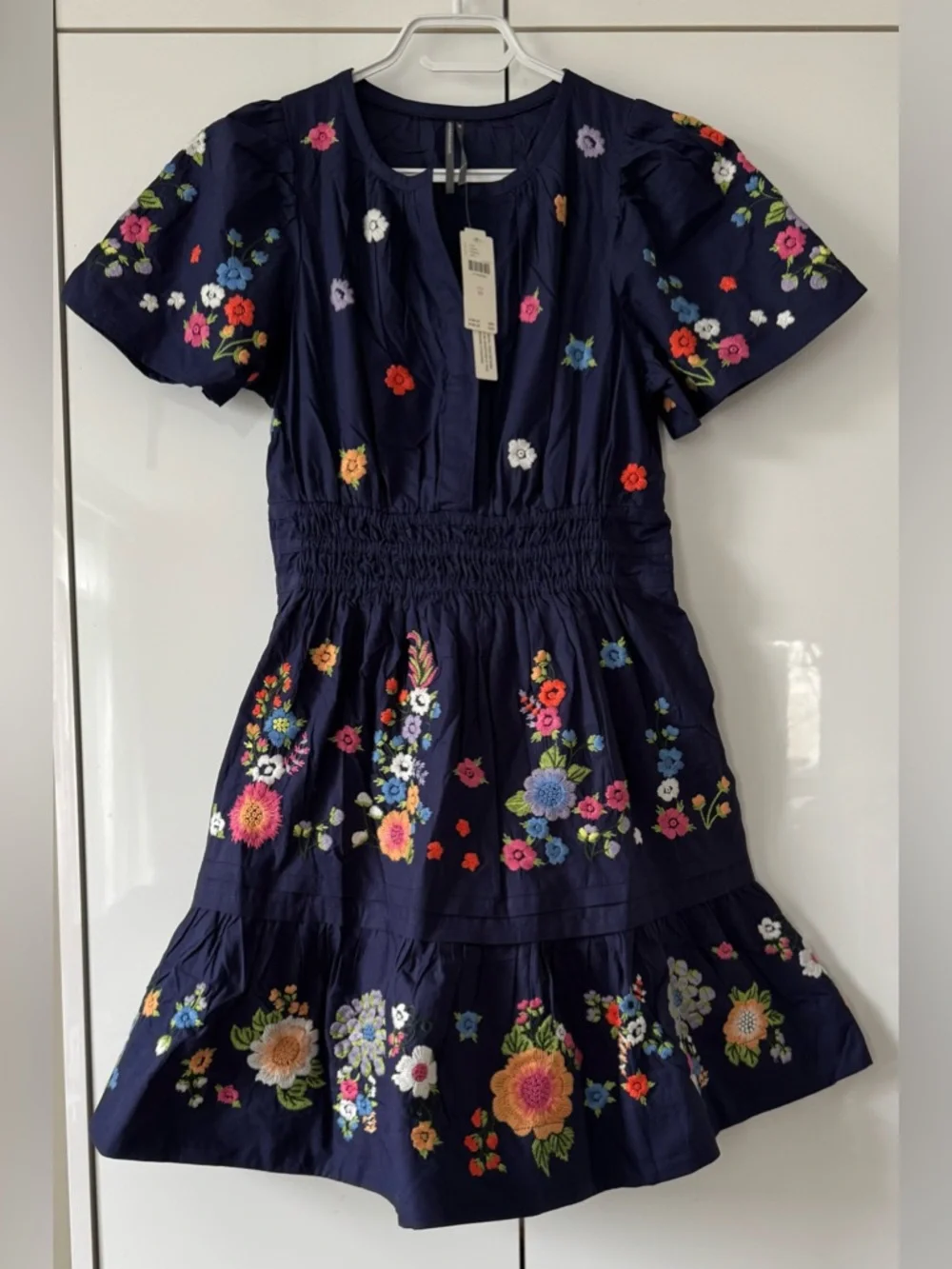 NWT Size XS - The Somerset Embroidered Mini Dress 100% Cotton (NWT US$ 168) - Picture 4 of 16